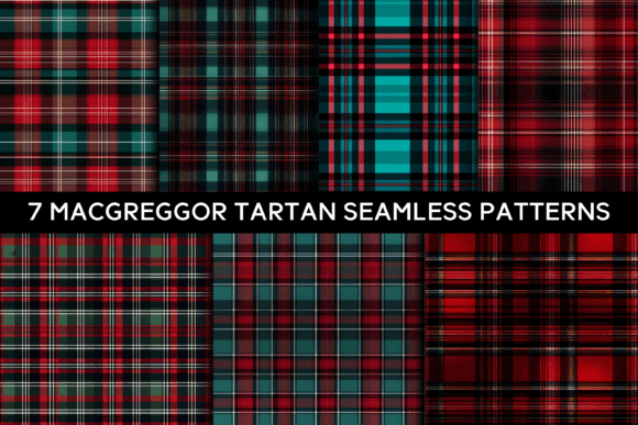 7 MacGreggor Tartan Seamless Patterns