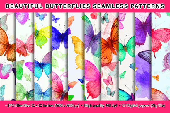 Beautiful Butterflies Seamless Patterns: A Creative Resource for Designers and Enthusiasts