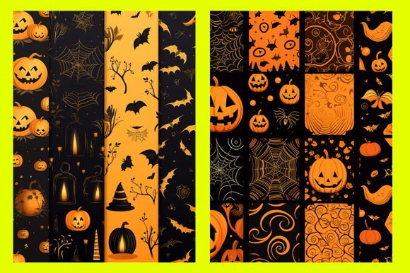 Black Orange Halloween Patterns: A Creative Resource for Halloween Enthusiasts