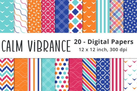Colorful Pink Blue Orange Patterns