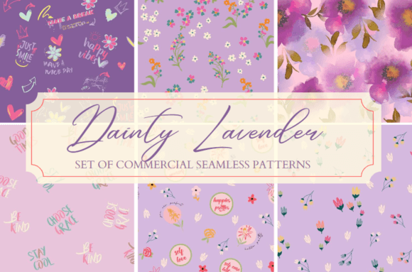 Dainty Lavender Patterns: A Versatile Tool for Creative and Practical Use
