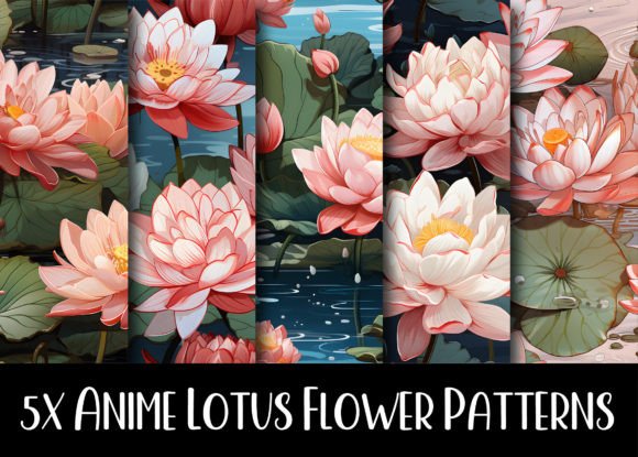 Discover the Magic of Anime Lotus Flower Patterns Collection