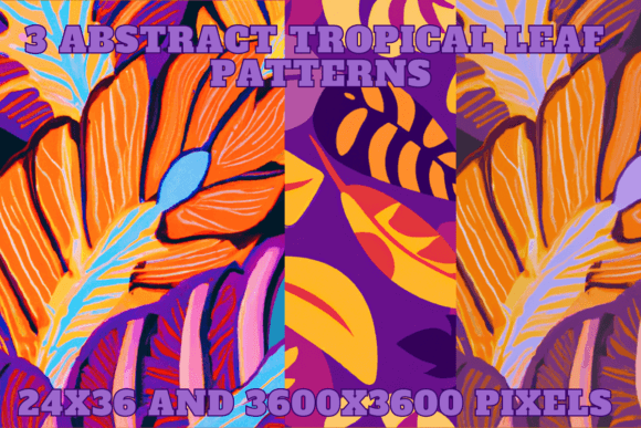 Flat Lay Design Tropical Leaves Patterns