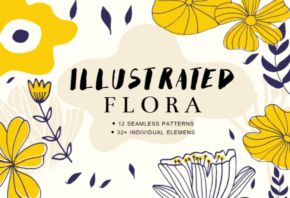 ILLUSTRATED FLORA – Patterns Elements