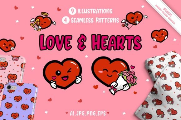 Love and Hearts Clipart Patterns: A Versatile Resource for Designers and Creators