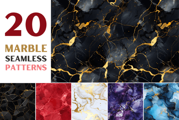 Marble Seamless Patterns: A Versatile Design Resource for Creative Projects