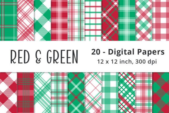 Seamless Red and Green Plaid Patterns: A Strategic Resource for Designers and Creators