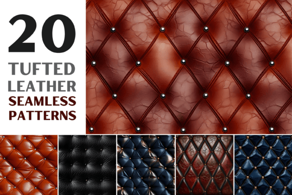 Tufted Leather Seamless Patterns